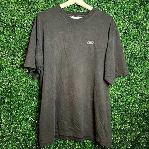 Vintage VTG Black Reebok Mens XL Stitched Logo Short Sleeve Size XL Activewear
